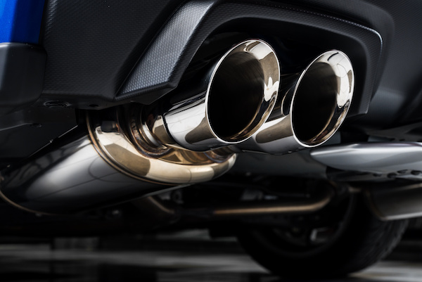 Closeup of exhaust